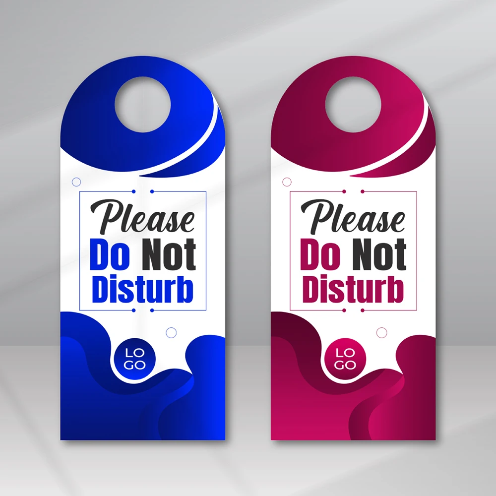 Custom Printing Door Hanger,reusable Paper Door Signs,promotional Real Estate Tear-off Tag