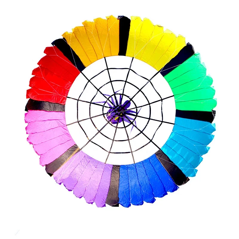 Wholesale Chinese Factory Unique Design Easy Flying Kids Fashionable Cartoon Core rainbow  Large Inflatable Custom Kite