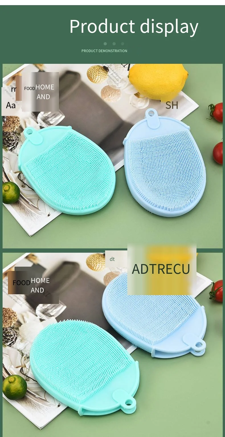 Multifunctional durable and not easily stained with oil kitchen helper Magic dishwashing brush household cleaning cloth factory