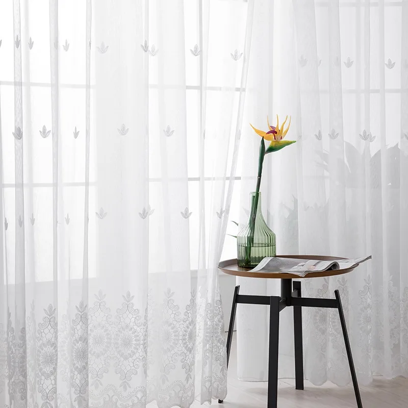Cheap Price Fabrics Embroidery Curtain Fabrics Material for Romania