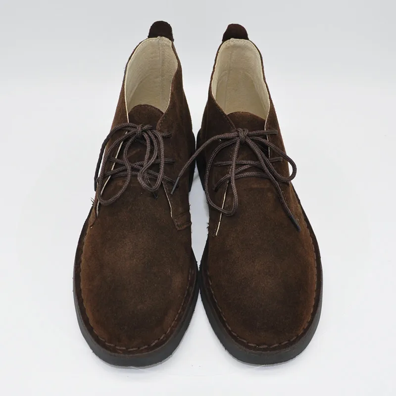 Fashion Lace-up Suede Leather Desert Boots For Man Real Leather Chukka ...