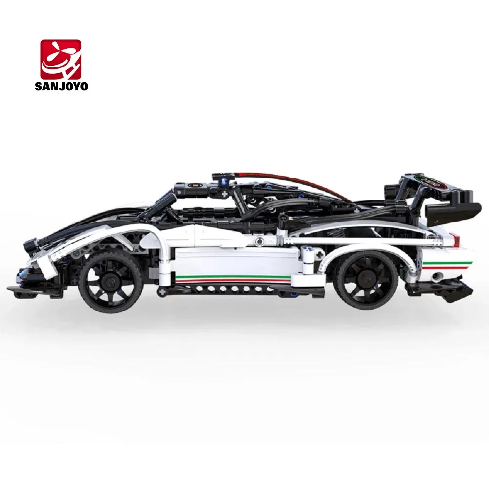 Set Auto Sportiva Jimmy In Mattoncini 413 Pezzi: Modello Da Corsa Con Porte Funzionanti, Giocattolo Per Ragazzi 14+