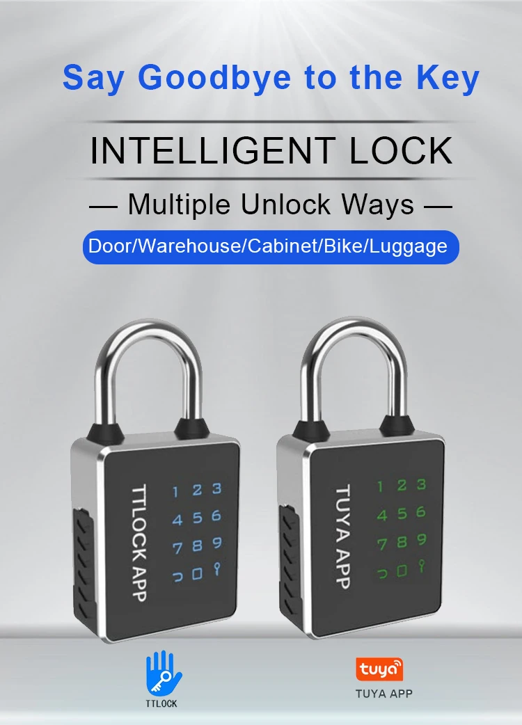Waterproof 50mm Number Combination Touch Keypad Digital Rfid Card Nfc Blue Tooth Ttlock Tuya App