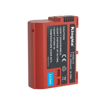 KingMa EN-EL15 High Capacity 2400mAh Lithium Ion Batteries and Portable Usb-c Charger Kit for Nikon detail image