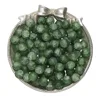 Cuentas de vidrio esmerilado de 10 mm - verde oscuro