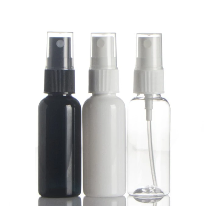 3ml 5ml 10ml 15ml 20ml 30ml 50ml 60ml 100ml 120 ml 150ml Clear Transparent Black and White Plastic Pet Spray Bottle
