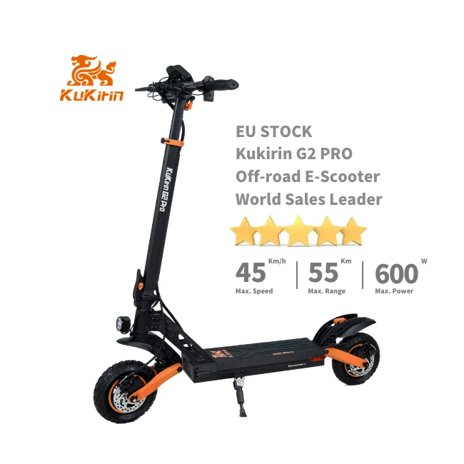 2024 Latest Kukirin G2 PRO SLithium Battery Removable Seat Freestyle Balancing Dual Motor Kugoo Kukirin Electric Scooter