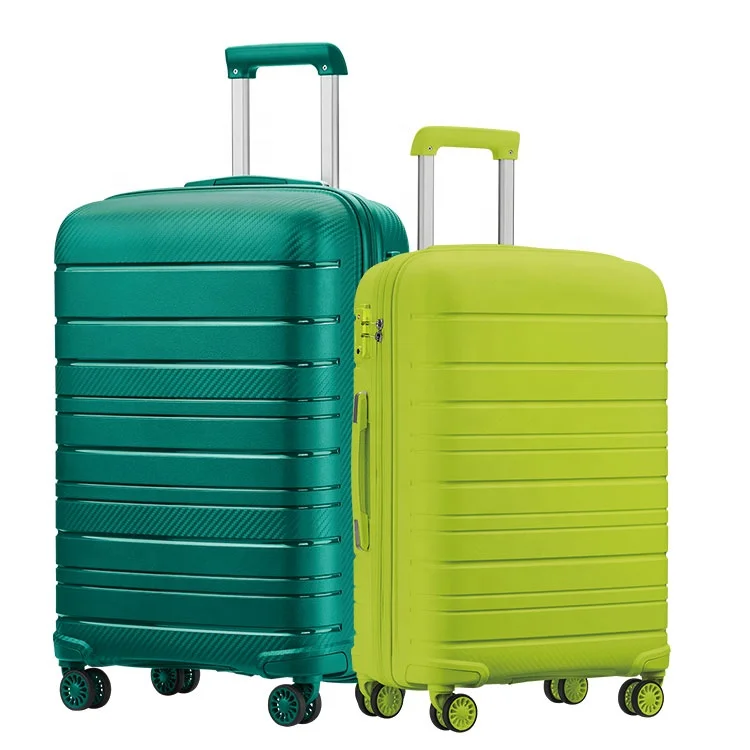 تصنيع المعدات الأصلية/تصنيع التصميم الشخصي 3 Pieces Carry On PP Travelling Spinner Suitcase Luggage Set