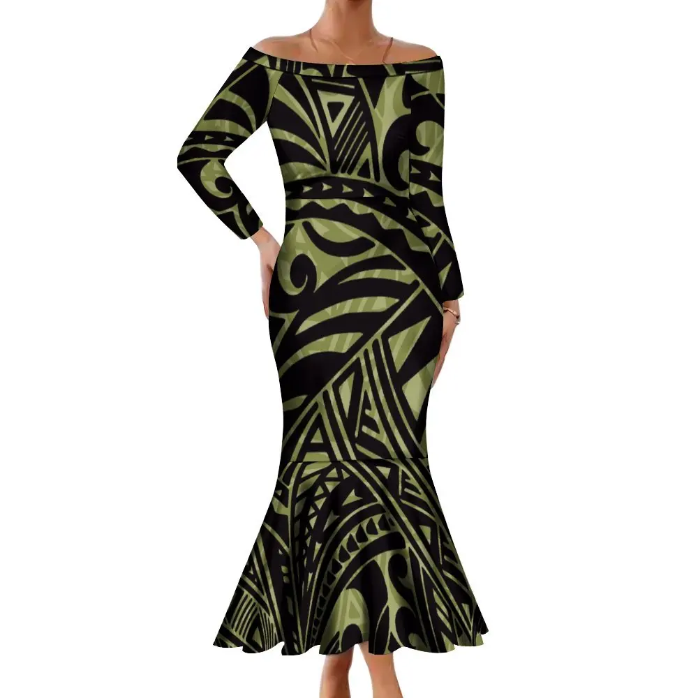 Shop Our Hot Selling Pacific Island Style Polynesian Print Dress