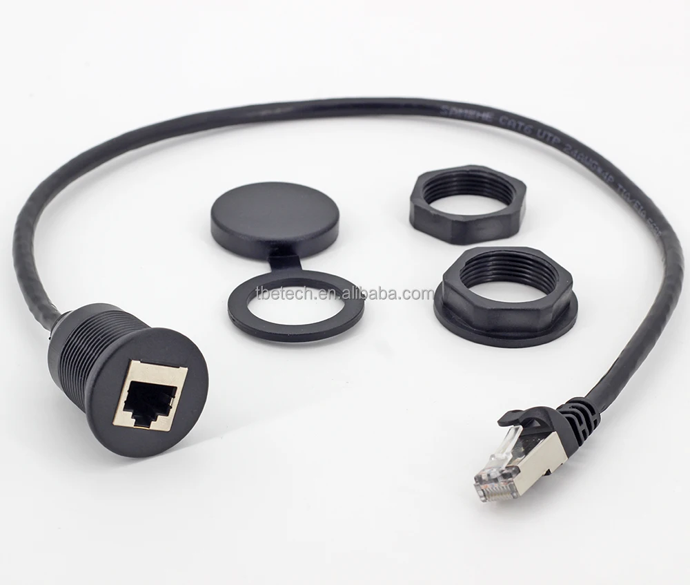 Car Dash Mount RJ45 Socket - Ethernet Extension Cable