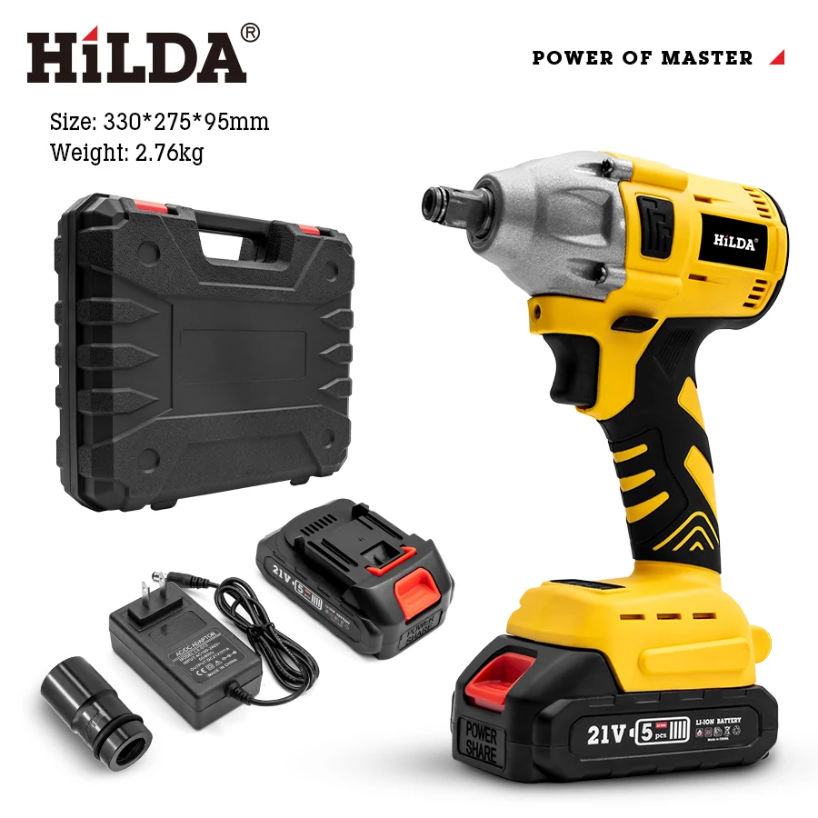 Portable cordless power tool brushless impact wrench battery cordless impact wrench