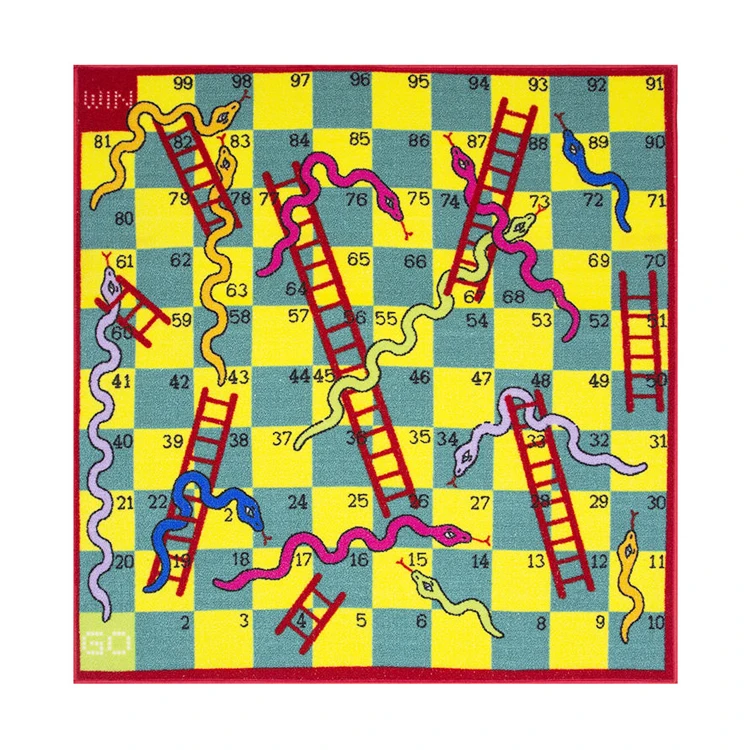 Snake game board game vinyl rug - TenStickers