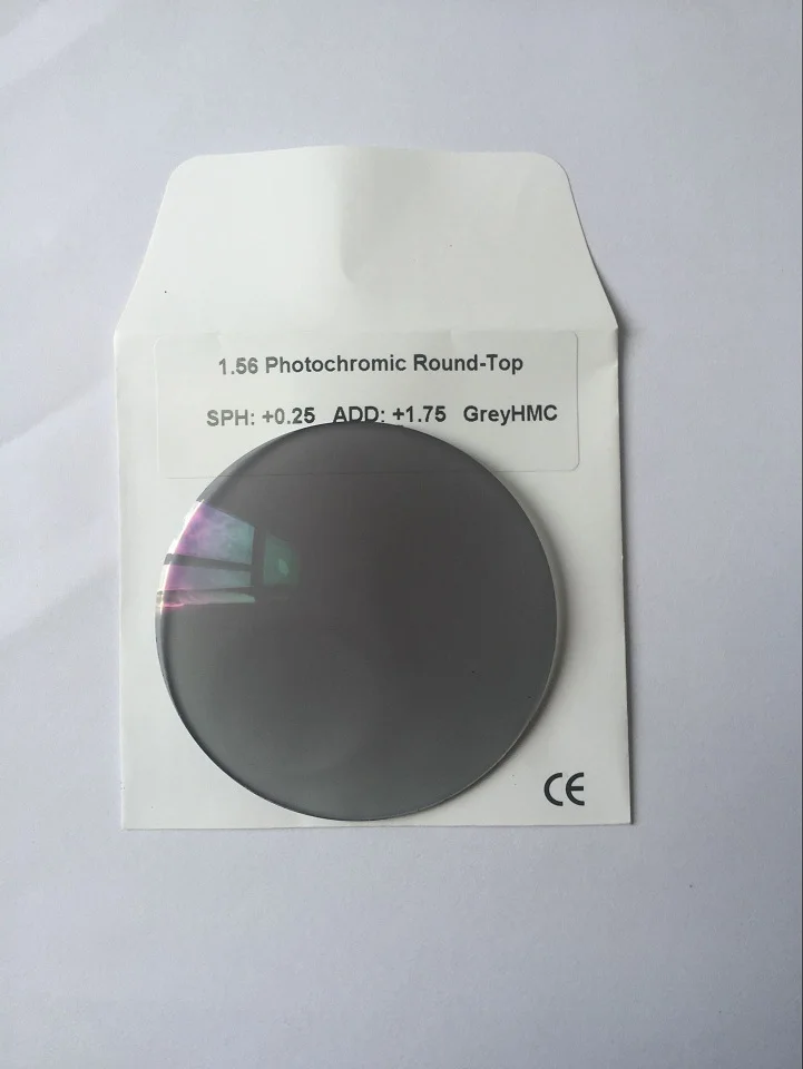 1,56 lentes bifocales de alta calidad fotocromáticas redondas KT