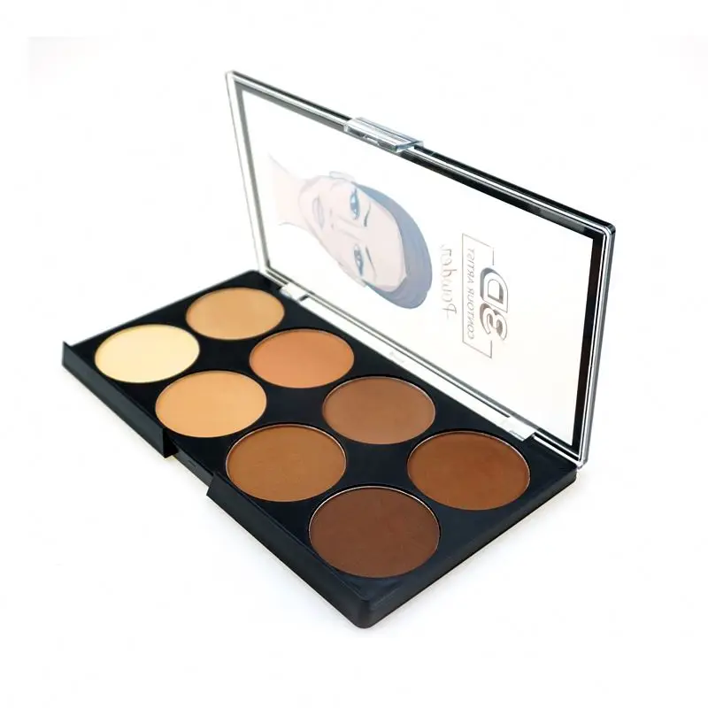 Мерцающий хайлайтер компактный макияж для лица Контурная пудра палитра