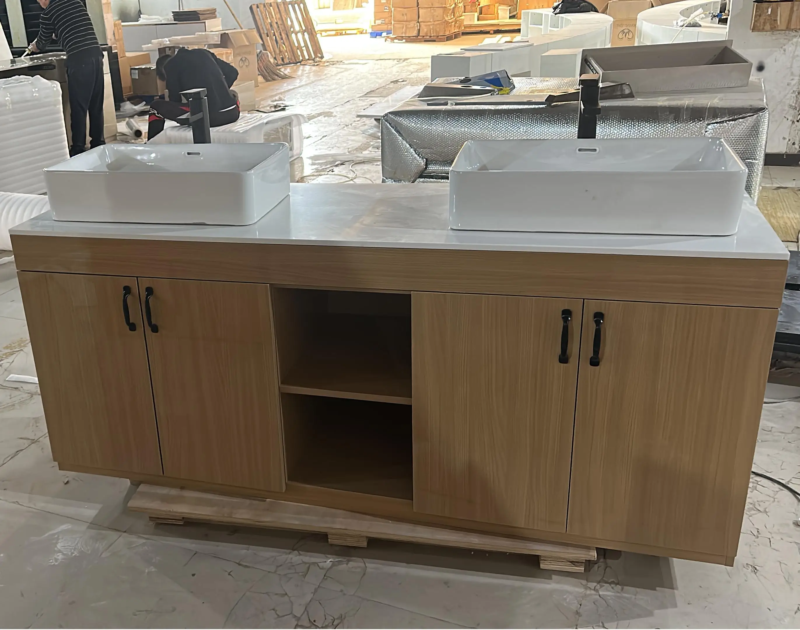 Stainless Steel Kitchen Hand Wash Sink Basin Operated Sink Movable Sink Cabinet for Beauty Salon and Bar