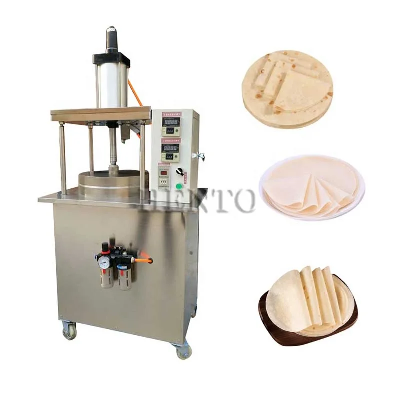Automatic Pastry Making Machine / Thin Bread Making Machine Roast Duck Cake / Hydraulic Press Flour Tortillas