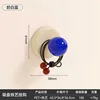 Suction cup spherical hook (milky white and blue)