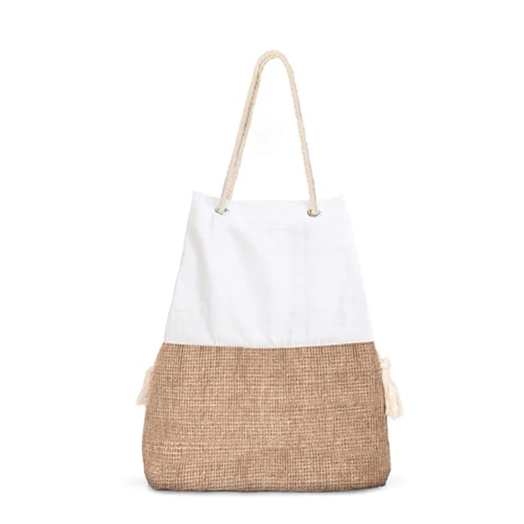 Wholesale Hot Selling Popular Customized Logo Summer Colour Beach Woven Tote Bag Handmade Bag for Women