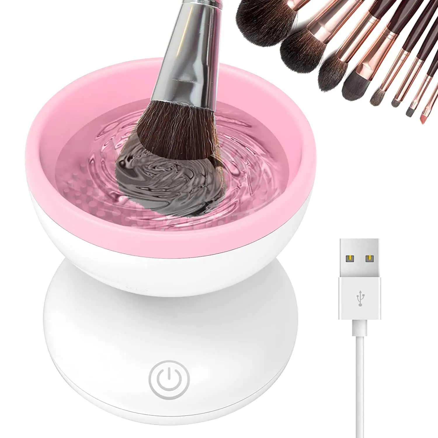 Electric Makeup Brush Cleaner Machine - Alyfini Portable Automatic USB  Cosmetic