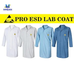 High Quality Electronic Factory Laboratory ESD Dust-free Clean Esd Garment Esd Antistatic Suit Esd Lab Coats