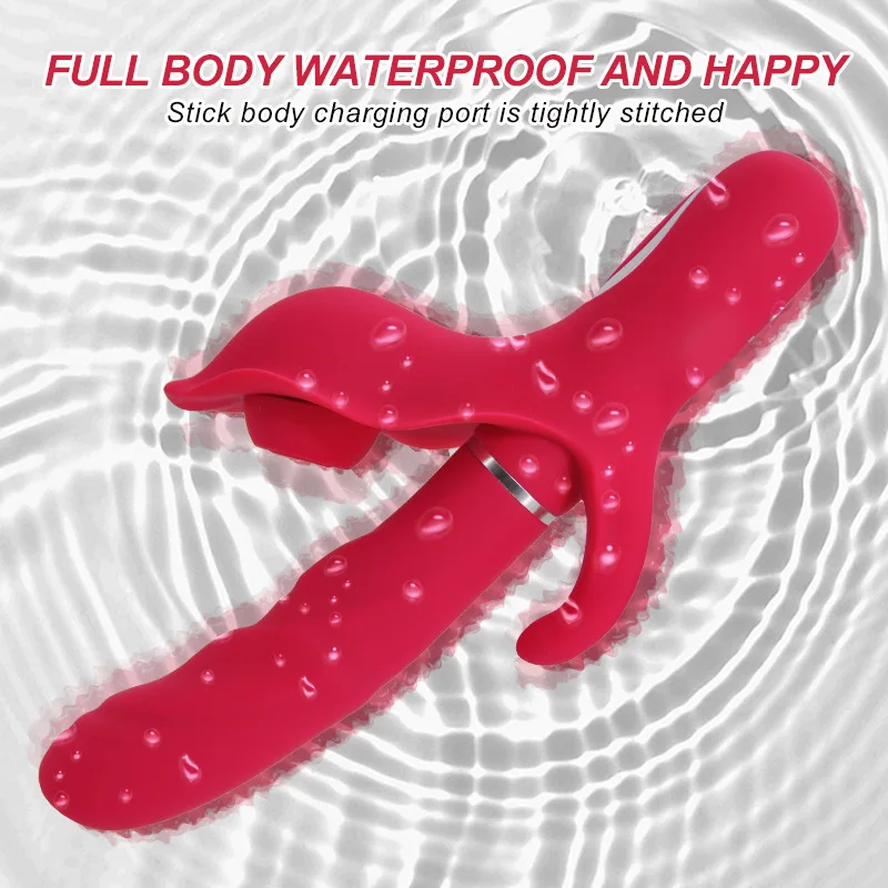 3-in-1 Thrusting Dildo With G-Spot Rabbit Vibrator Clitoral Stimulator Prostate Massager 10 Sucking 10 Vibration Modes Anal Toys_voghion.com