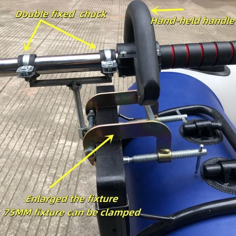 Support Moteur Hors-bord Pour Kayak – Pale D'hélice De Rechange – PP Noir – Longueur 30,5 Cm