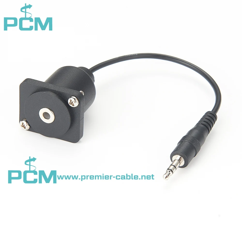 D Series Style Panel Mount 3.5 mm Audio Feed-thru Connector details