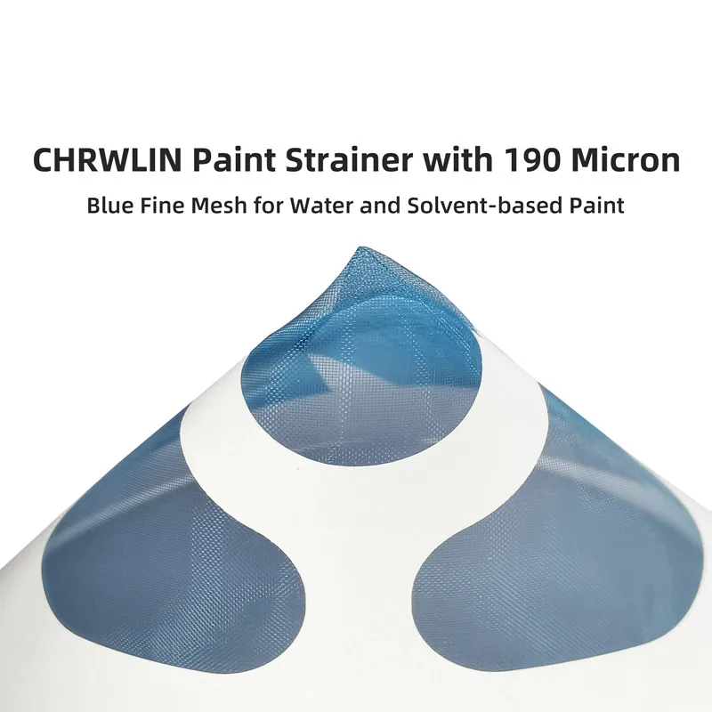 190 Micron Blue Mesh Paper Paint Strainer