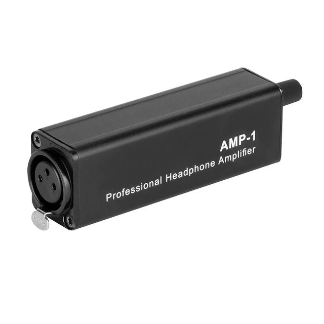 AMP-1 Mini Portable Professional Headphone Amplifier XLR To 3.5MM Audio Interface  Hifi Amplifier Clip Mount