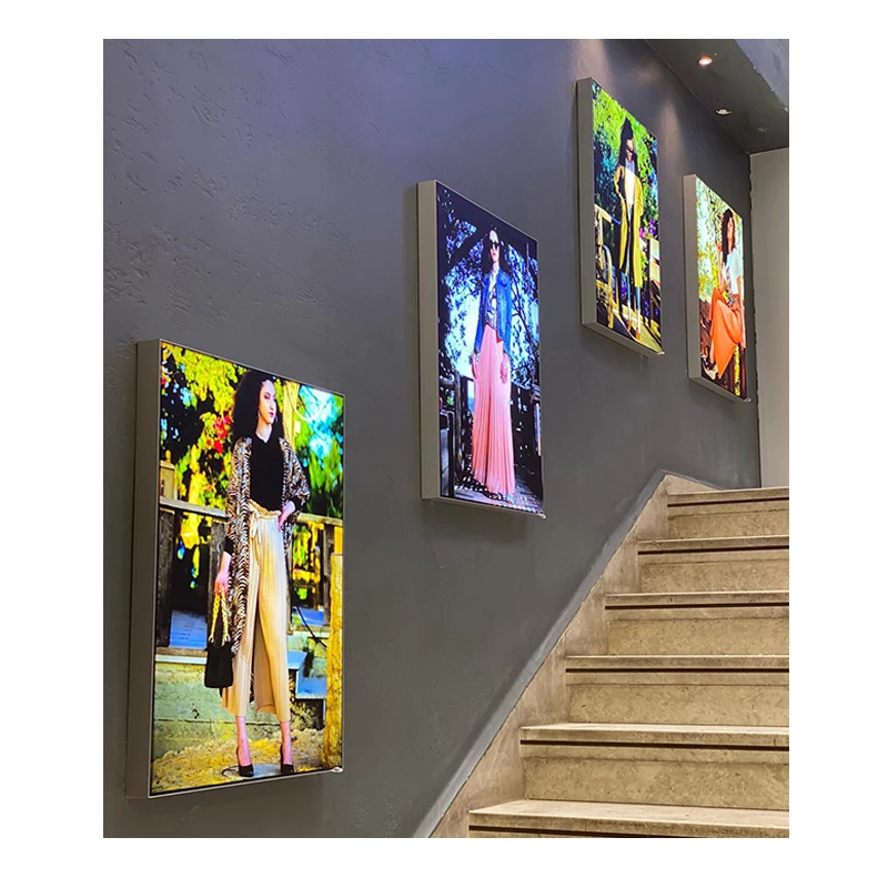 Светодиодный логотип знак рамка с подсветкой A0 Плакат светлой коробки