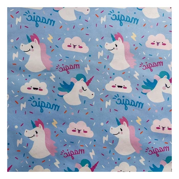 Customizable horse printed polyester elastic knitted flat fabric is used for clothing lining and tablecloth