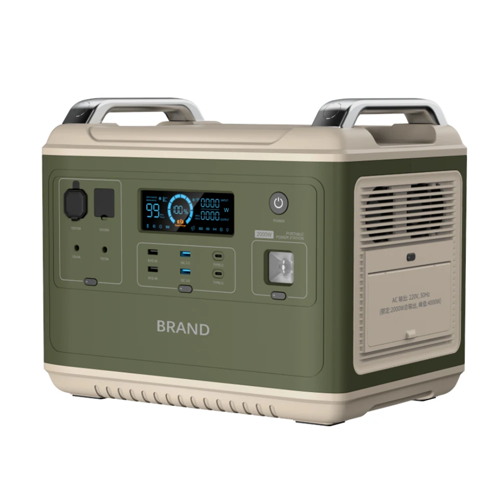 Innovative Technology AC Charging Solar Panel MPPT Portable Rechargeable Station Pure Sine Wave Inverter 2048Wh LiFePO4 Battery