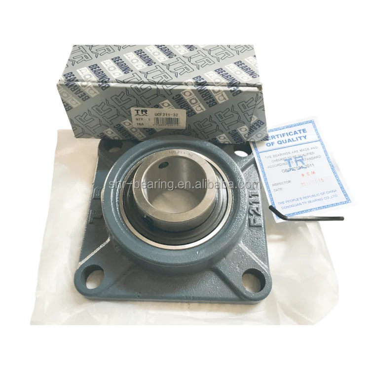 Rodamiento De PIE UCF 210 Con Soporte De Brida De 4 Agujeros - Para Eje De 50mm, Distancia Entre Agujeros 111mm