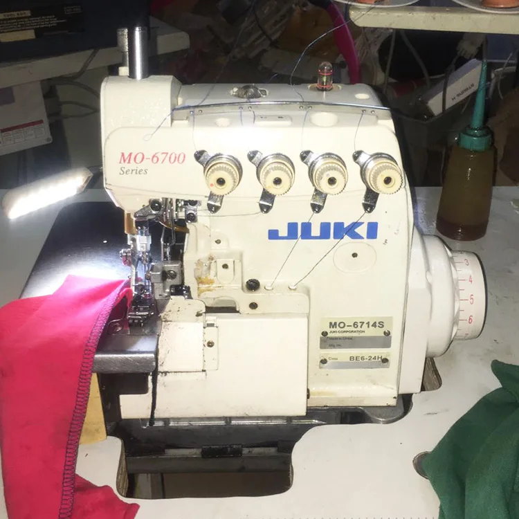 Juki 6714 Four Threads Overlocker Industrial Sewing Machine Second Hand