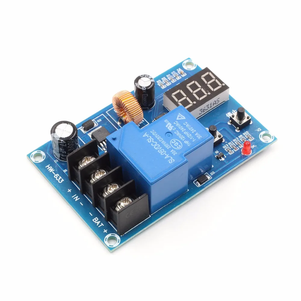 XH-M604 Digital Display Power Control Module Full Power off Protection Switch Battery Charge ICs
