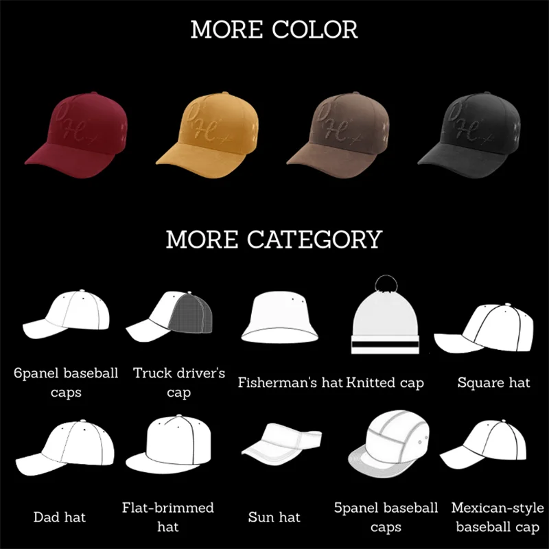 Originales Design Barbas Gorras Caps Men Women Fit 3D Embroidery Frame Curved Brim Suede Baseball Hats Sporty Caps