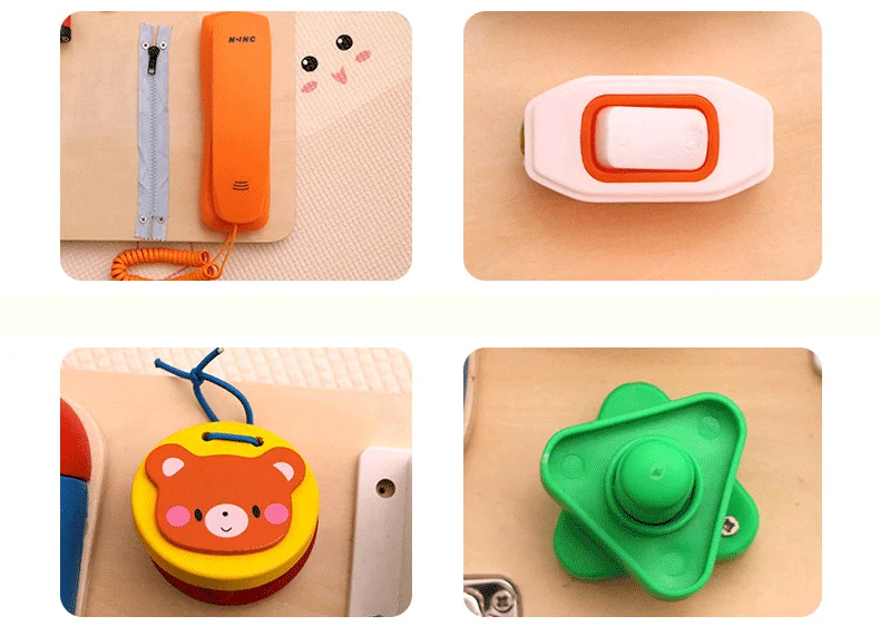 Bán chạy đồ chơi giáo dục Montessori bằng gỗ Bảng học tập bận rộn cho trẻ nhỏ