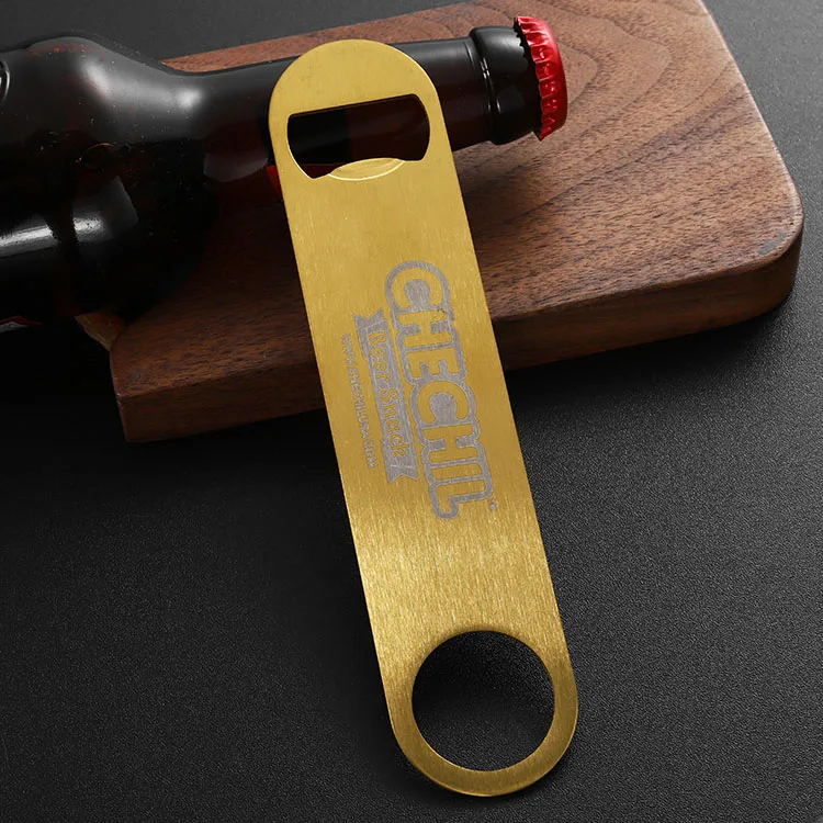 Customize 2d Logo Letter Metal Beer Bottle Opener Brass Silver Black Sublimation Blank Stainless Steel Bottle Opener for Bar
