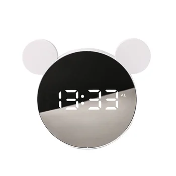 LED digital Alarm Clock large screen wall clock home decor snooze light table electronic kids portable smart cartoon