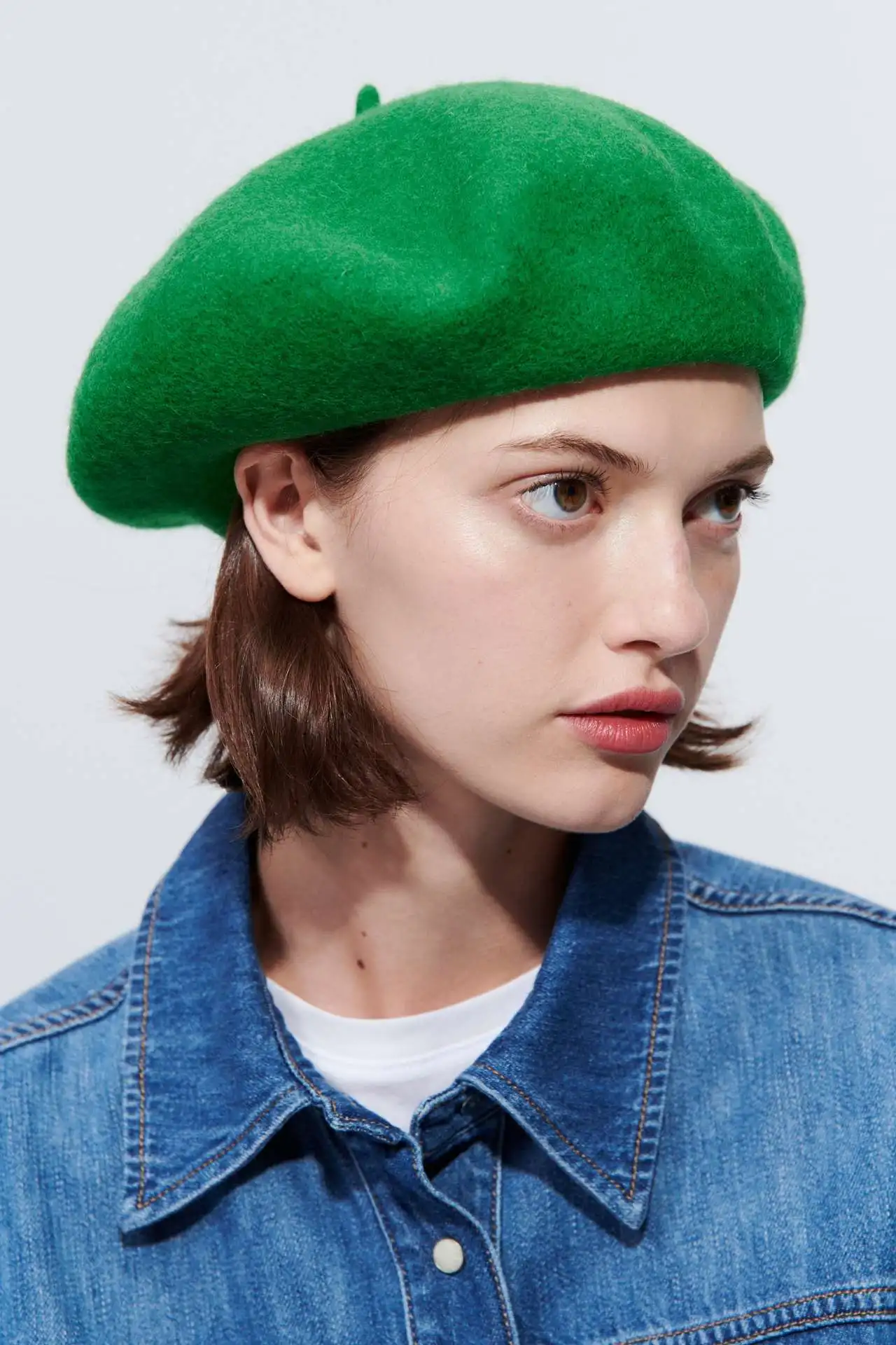RTS 26 Color in Stock Manufacture Solid Color Wholesale Wool French Beret Hat for Women  French Style
