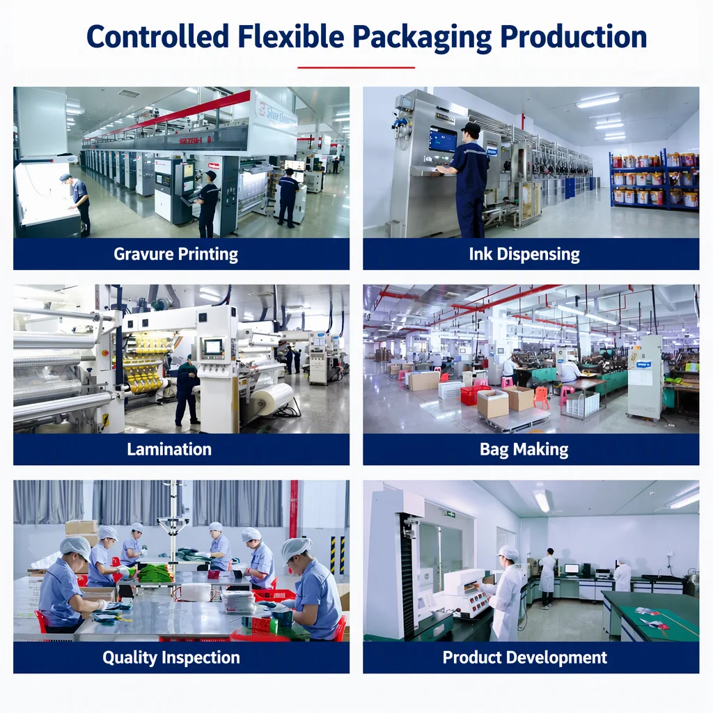 Stand up Pouch Manufacturer Custom Logo Gravure Printing Wholesale Flexible Packaging Supplier Oem Odm Factory