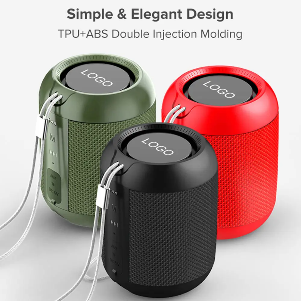 8W IPX-5 Waterproof TWS True Wireless for Bluetooth 5.0 Mini Speaker Compatible MP3 WMA WAV APE FLAC Audio Format for Computer