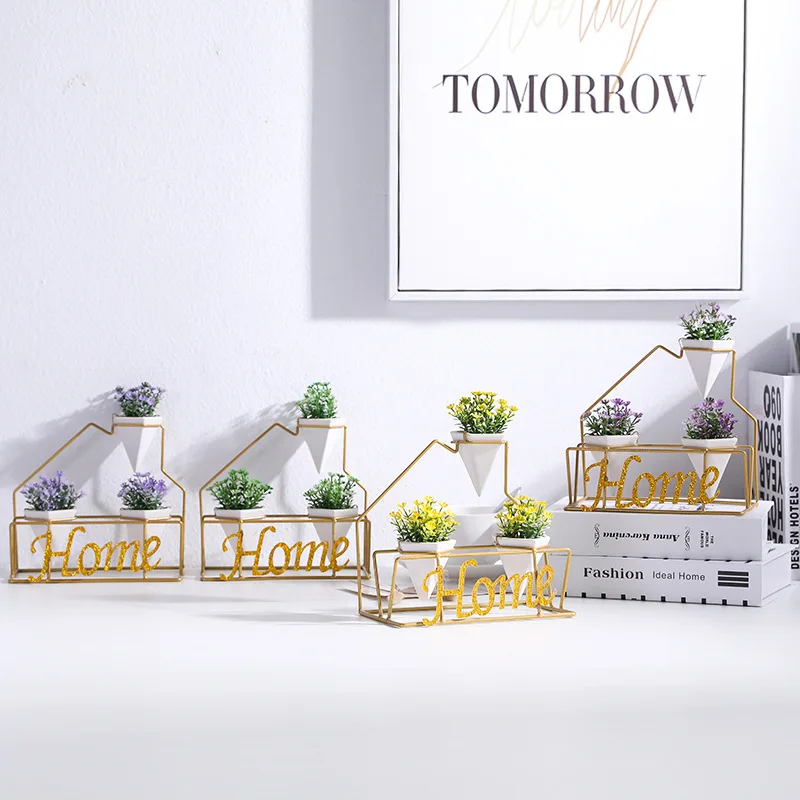 金属植物架与陶瓷盆与金属支架金属金花架和植物表装饰 Buy 带花盆的金属植物架 带金属支架的陶瓷花盆 金属金色花架