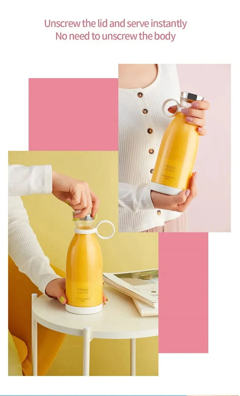 Portable Electric Mini Juicer Blender Juice Separator Juicer Cup Original Juicer