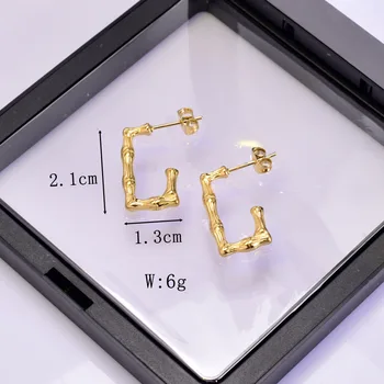 KIKICHIC | NYC | 14K Gold Filled Thick Rectangle Hoops Earrings in Sterling Silver (925) 14K Gold
