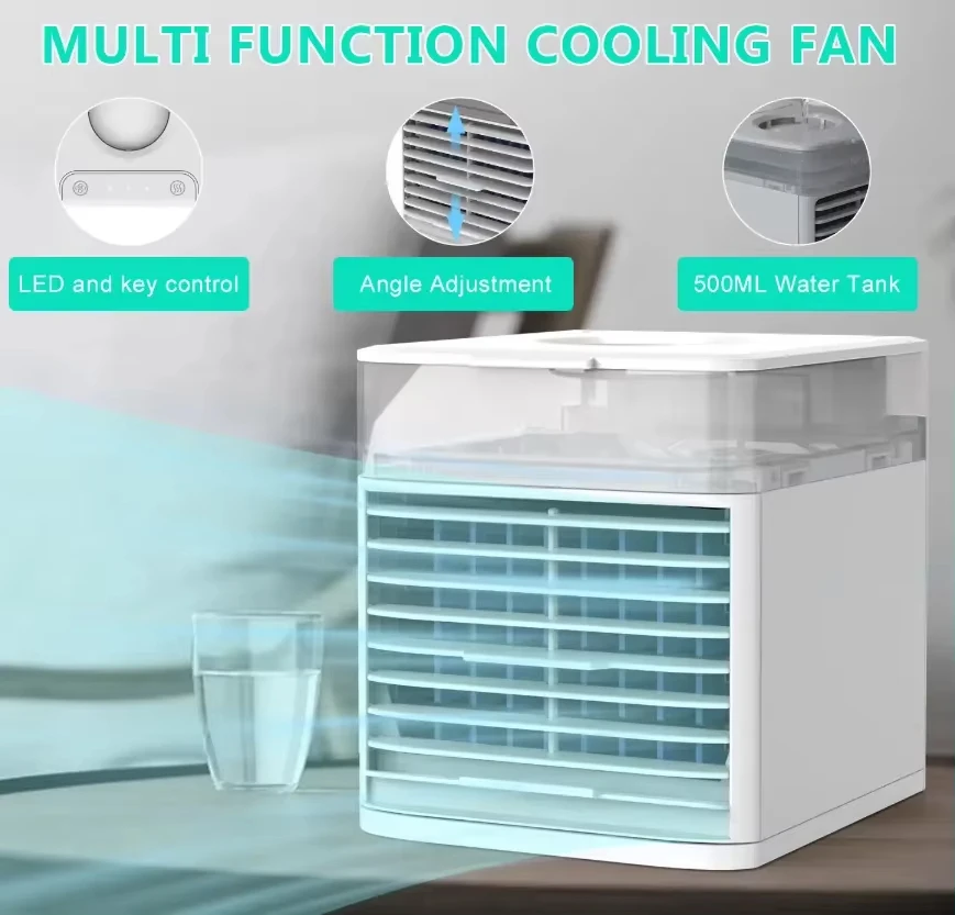 Portable Air Conditioner, USB, Battery, ABS+PP - detail 4