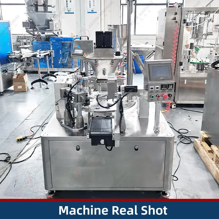 High Accuracy Automatic Coffee Capsule Filling Packing Machines Nitrogen Coffee Capsule Filling and Sealing Machine