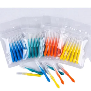Daily Care Dupont Bristles I Type Interdental Brushes Good Price Bulk Pack Dental Picks 6pcs with Cap Free Sample