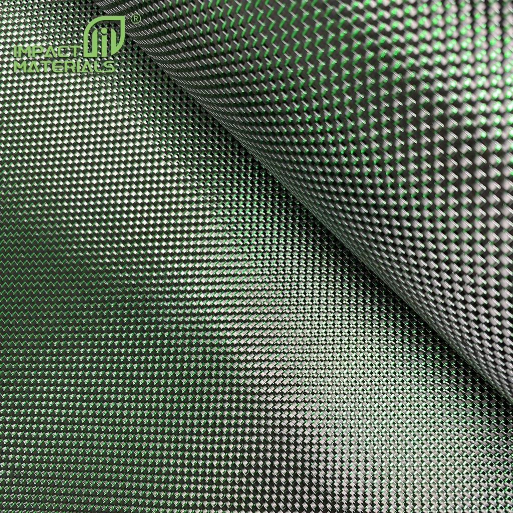 3k Purple Metallic Plain/Twill Carbon Fiber Colorful Metal Wire Mixed Carbon Fabric for Auto Parts