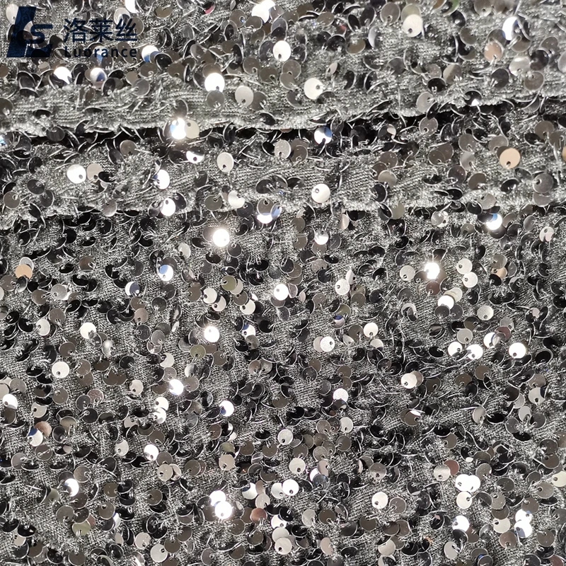 Hot Sale Dubai African Party Sequence Fabric Sequin Embroidery Velvet